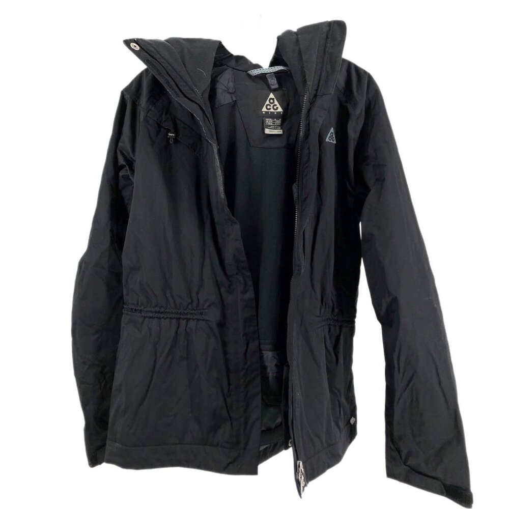 Nike ACG Black Short Zip Raincoat | Women's M